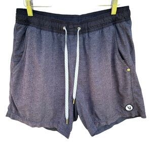 Vuori Kore Short 5” Inseam Lined Medium Black Gray